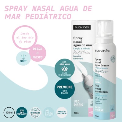 Suavinex Spray nasal agua de mar pediatric +0 años 120 ml